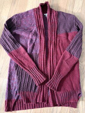 Ecoté Colorblock Chunky Knit Cardigan – Size Small (Urban Outfitters)